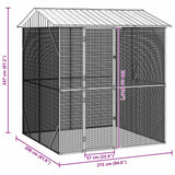 Bird Cage Anthracite 215 x 208 x 247 cm Galvanised Steel
