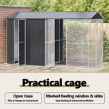 Bird Cage Anthracite 430 x 208 x 247 cm Galvanised Steel - Extra Image