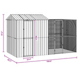 Bird Cage Anthracite 418 x 210 x 247 cm Galvanised Steel