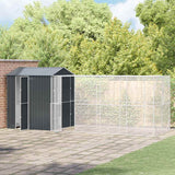 Bird Cage Anthracite 621 x 208 x 247 cm Galvanised steel - Side View