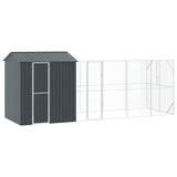 Bird Cage Anthracite 621 x 208 x 247 cm Galvanised steel - Front View