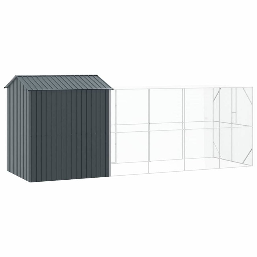 Bird Cage Anthracite 621 x 208 x 247 cm Galvanised Steel
