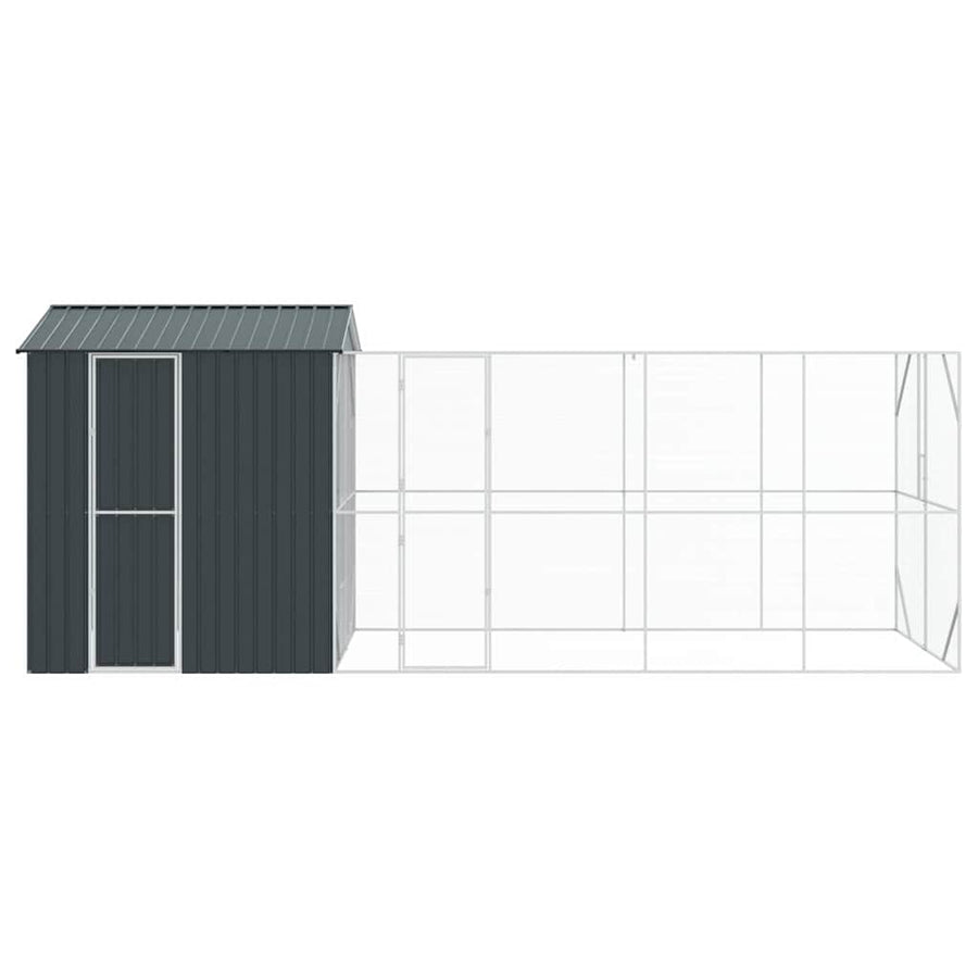 Bird Cage Anthracite 621 x 208 x 247 cm Galvanised Steel