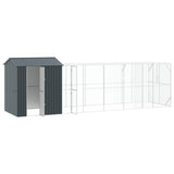 Bird Cage Anthracite 824 x 208 x 247 cm Galvanised Steel - Front View