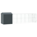 Bird Cage Anthracite 824 x 208 x 247 cm Galvanised Steel - 45-Degree Angle