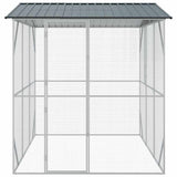 Bird Cage Anthracite 227 x 310 x 247 cm Galvanised Steel - Rear View