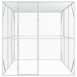 Bird Cage Anthracite 210 x 304 x 213 cm Galvanised Steel - Rear View
