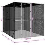 Bird Cage Anthracite 210 x 304 x 213 cm Galvanised Steel - Extra Image