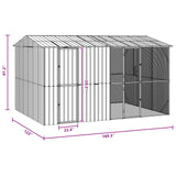 Bird Cage Anthracite 430 x 310 x 247 cm Galvanised Steel - Extra Image