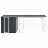 Bird Cage Anthracite 645 x 310 x 247 cm Galvanised Steel - Rear View
