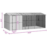 Bird Cage Anthracite 645 x 310 x 247 cm Galvanised Steel - Extra Image