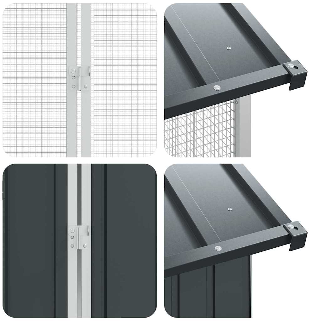 Bird Cage Anthracite 860 x 310 x 247 cm Galvanised Steel