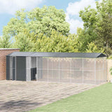 Bird Cage Anthracite 860 x 310 x 247 cm Galvanised Steel - Side View