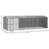 Bird Cage Anthracite 860 x 310 x 247 cm Galvanised Steel - Extra Image