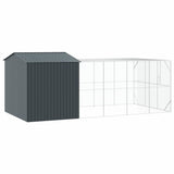 Bird Cage Anthracite 635 x 304 x 247 cm Galvanised Steel - 45-Degree Angle