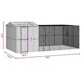 Bird Cage Anthracite 635 x 304 x 247 cm Galvanised Steel