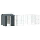 Bird Cage Anthracite 845 x 304 x 247 cm Galvanised Steel - Top-Down View