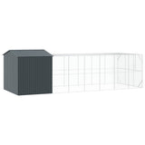 Bird Cage Anthracite 845 x 304 x 247 cm Galvanised Steel - 45-Degree Angle