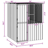 Bird Cage Anthracite 165 x 165 x 200 cm Galvanised Steel - Close-Up Angle