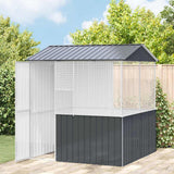 Bird Cage Anthracite 215 x 209 x 230 cm Galvanised Steel - Side View