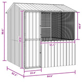 Bird Cage Anthracite 215 x 209 x 230 cm Galvanised Steel