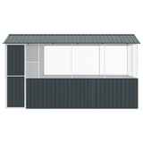 Bird Cage Anthracite 410 x 210 x 230 cm Galvanised Steel - Side View