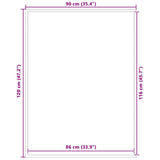 Doormat Anthracite 90x120 cm