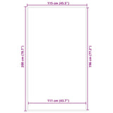Doormat Anthracite 115x200 cm