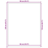 Doormat Brown 90x120 cm