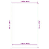 Doormat Brown 115x200 cm