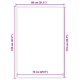 Doormat Black 80x120 cm