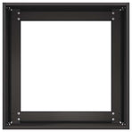 Planter Black 40x40x40 cm Cold-rolled Steel