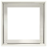 Planter White 40x40x40 cm Cold-rolled Steel - 45-Degree Angle