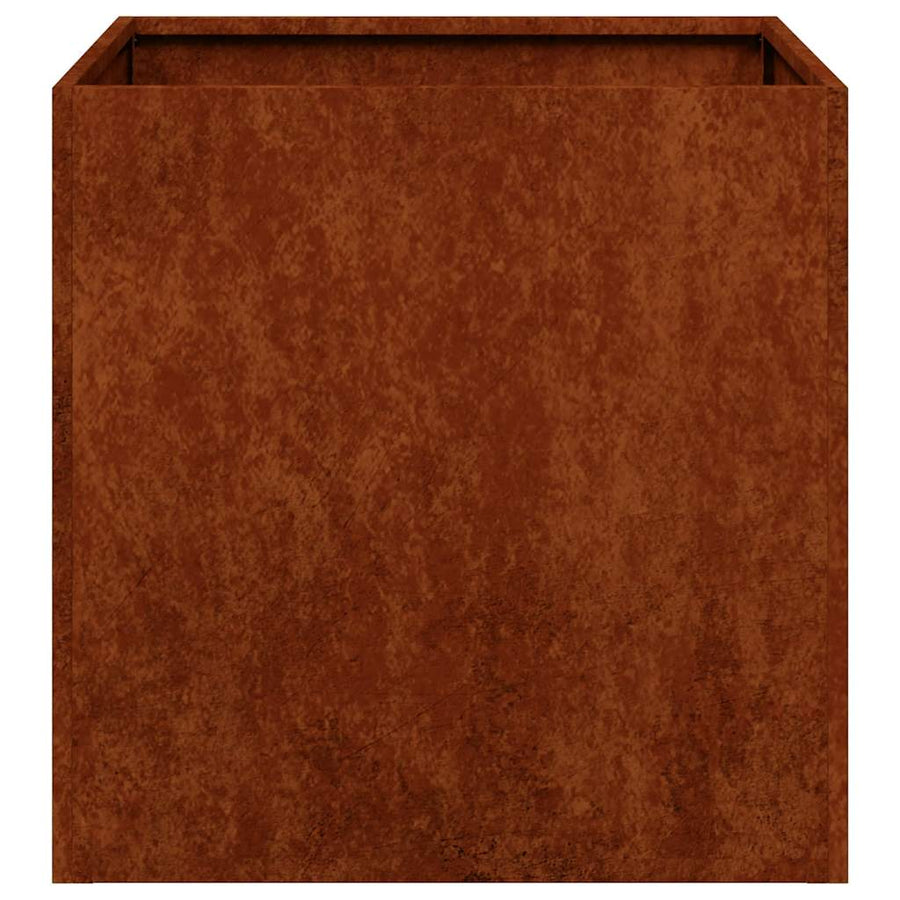 Planter Rusty 40x40x40 cm Weathering Steel