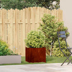 Planter Rusty 40x40x40 cm Weathering Steel
