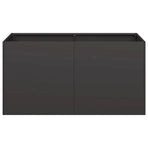 Planter Black 80x40x40 cm Cold-rolled Steel