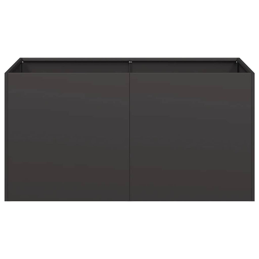 Planter Black 80x40x40 cm Cold-rolled Steel