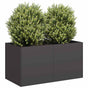 Planter Black 80x40x40 cm Cold-rolled Steel