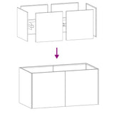 Planter 80x40x40 cm Galvanised Steel