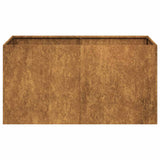 Planter Rusty 80x40x40 cm Weathering Steel - 45-Degree Angle