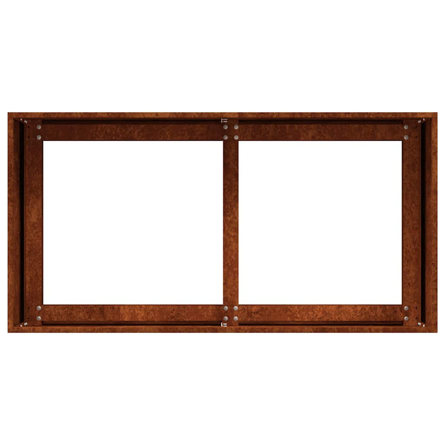 Planter Rusty 80x40x40 cm Weathering Steel