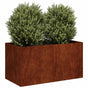 Planter Rusty 80x40x40 cm Weathering Steel