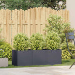 Planter Anthracite 120x40x40 cm Cold-rolled Steel