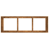 Planter Rusty 120x40x40 cm Weathering Steel - Rear View