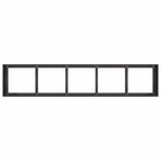 Planter Black 200x40x40 cm Cold-rolled Steel