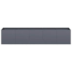 Planter Anthracite 200x40x40 cm Cold-rolled Steel