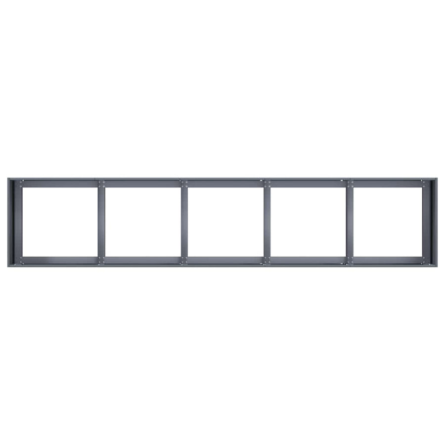 Planter Anthracite 200x40x40 cm Cold-rolled Steel