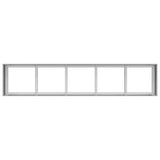 Planter 200x40x40 cm Galvanised Steel