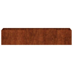 Planter Rusty 200x40x40 cm Weathering Steel