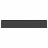 Planter Black 280x40x40 cm Cold-rolled Steel